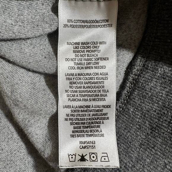 Tommy Hilfiger Women’s Logo Sleeve Velour Full Zip Hoodie Gray Plus Size 2X Y2K - Picture 6 of 6